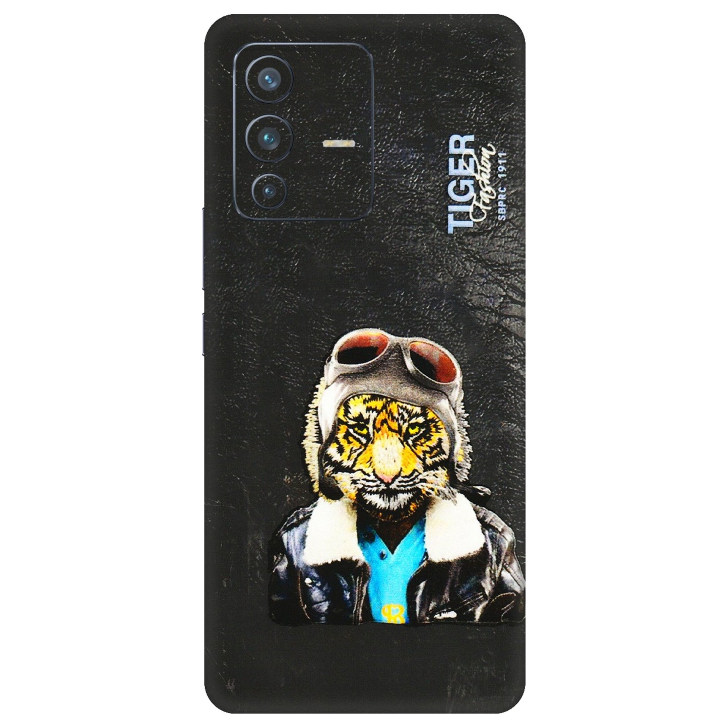 VIVO Z/V/X/T/U/S Series Phone Skins (All Models) - Rider Tiger - 3D Embossed Finish (L-113) Vivo V23 Pro (5G)