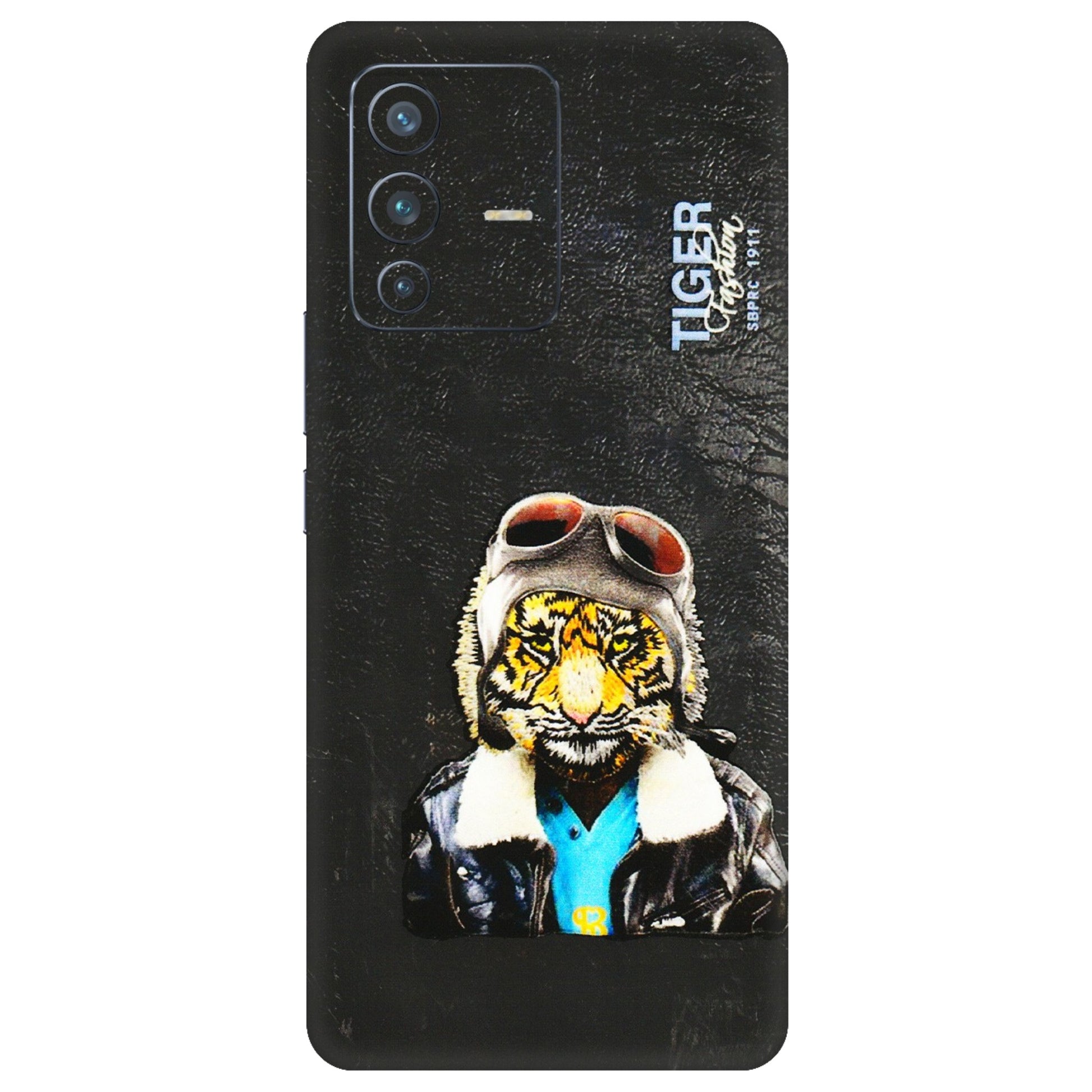 VIVO Z/V/X/T/U/S Series Phone Skins (All Models) - Rider Tiger - 3D Embossed Finish (L-113) Vivo V23 Pro (5G)