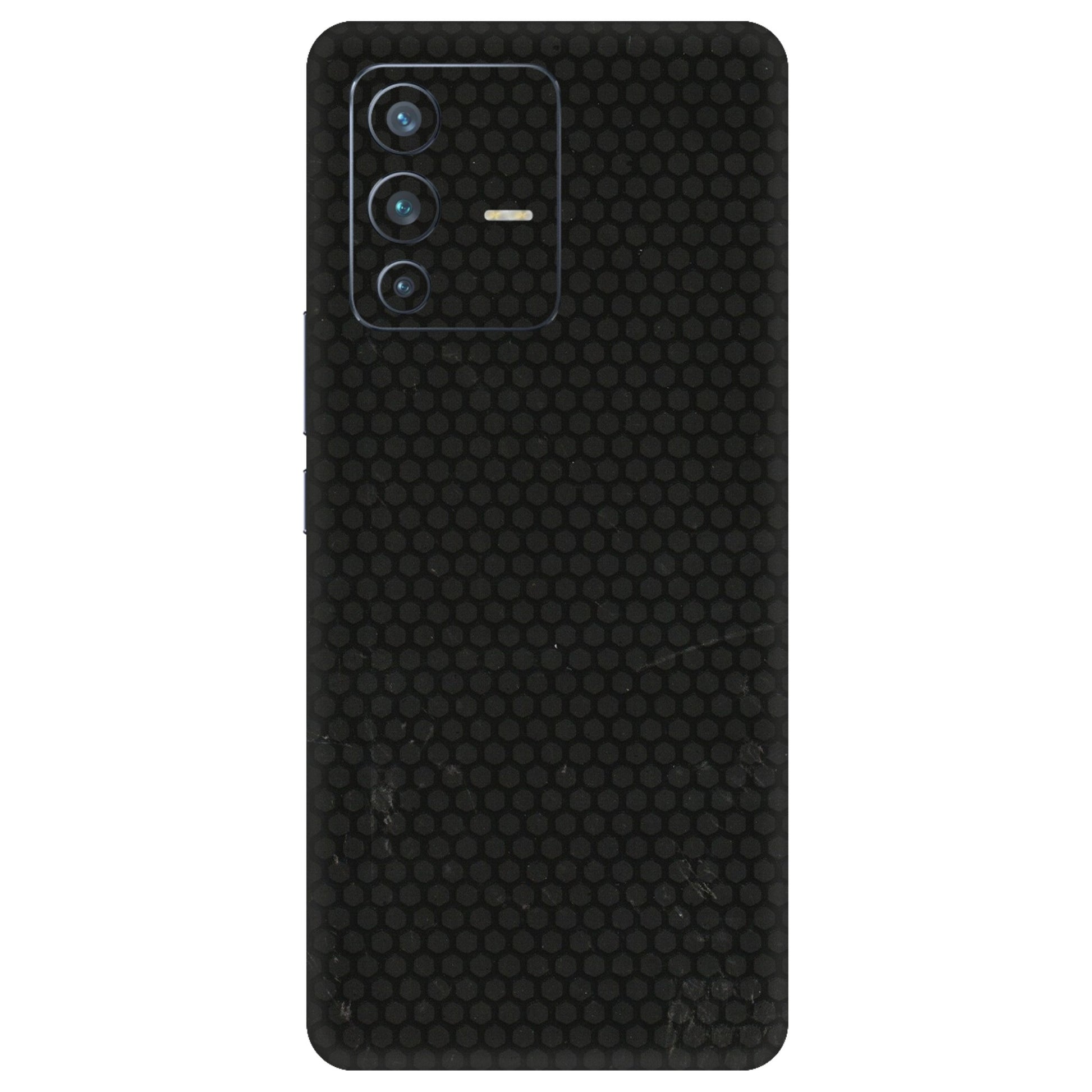 VIVO Z/V/X/T/U/S Series Phone Skins (All Models) - Black honeycomb - 3D Embossed Finish (L-114) Vivo V23 Pro (5G)