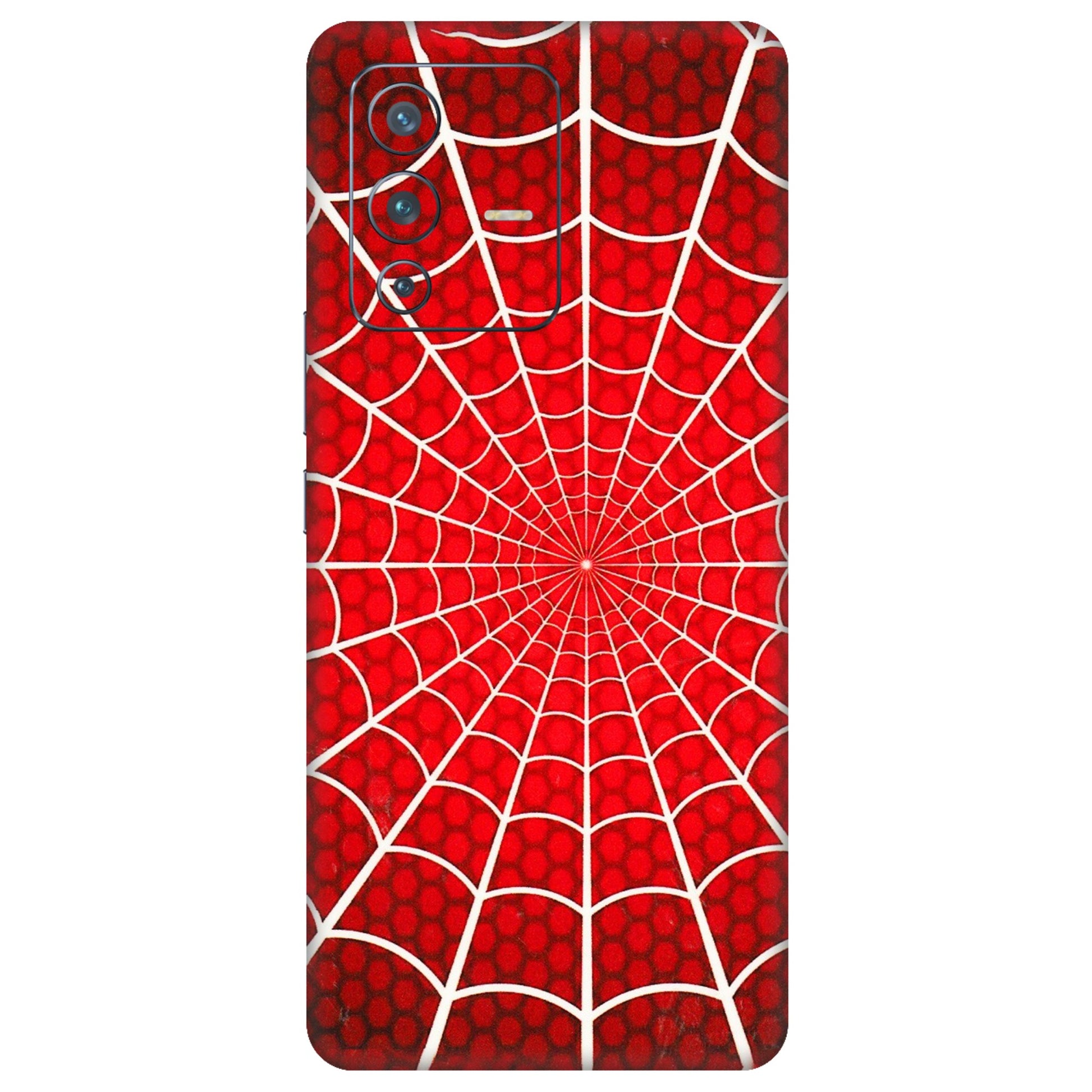 VIVO Z/V/X/T/U/S Series Phone Skins (All Models) - Classic Spidey Web - 3D Embossed Finish (L-115) Vivo V23 Pro (5G)