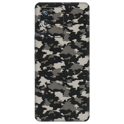 VIVO Z/V/X/T/U/S Series Phone Skins (All Models) - Black/Grey Camoflaunge - 3D Embossed Finish (L-142) Vivo V23 Pro (5G)