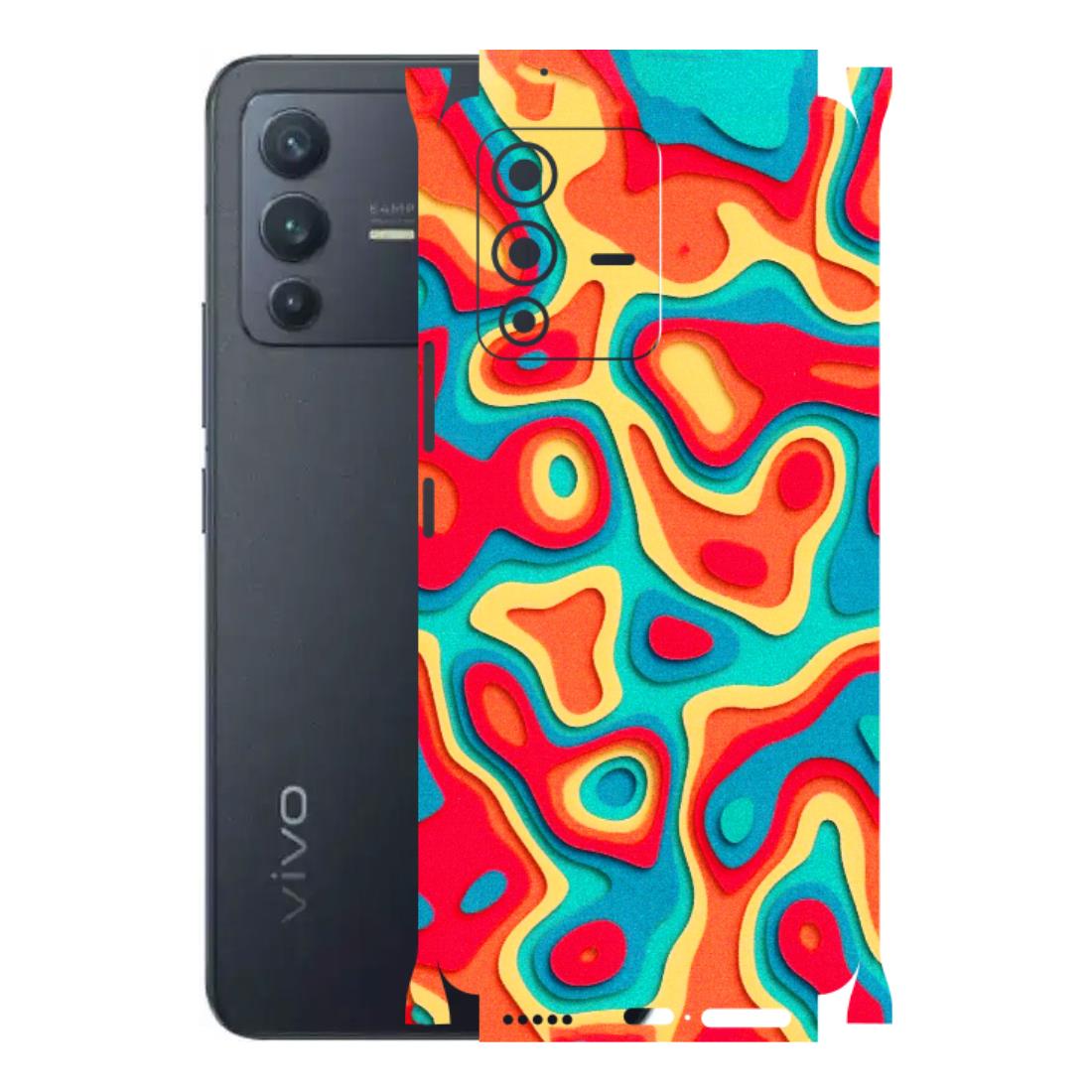 VIVO Z/V/X/T/U/S Series Phone Skins (All Models) - Abstract Swirl - 3D Embossed Finish (L-150) Vivo V23 Pro (5G)