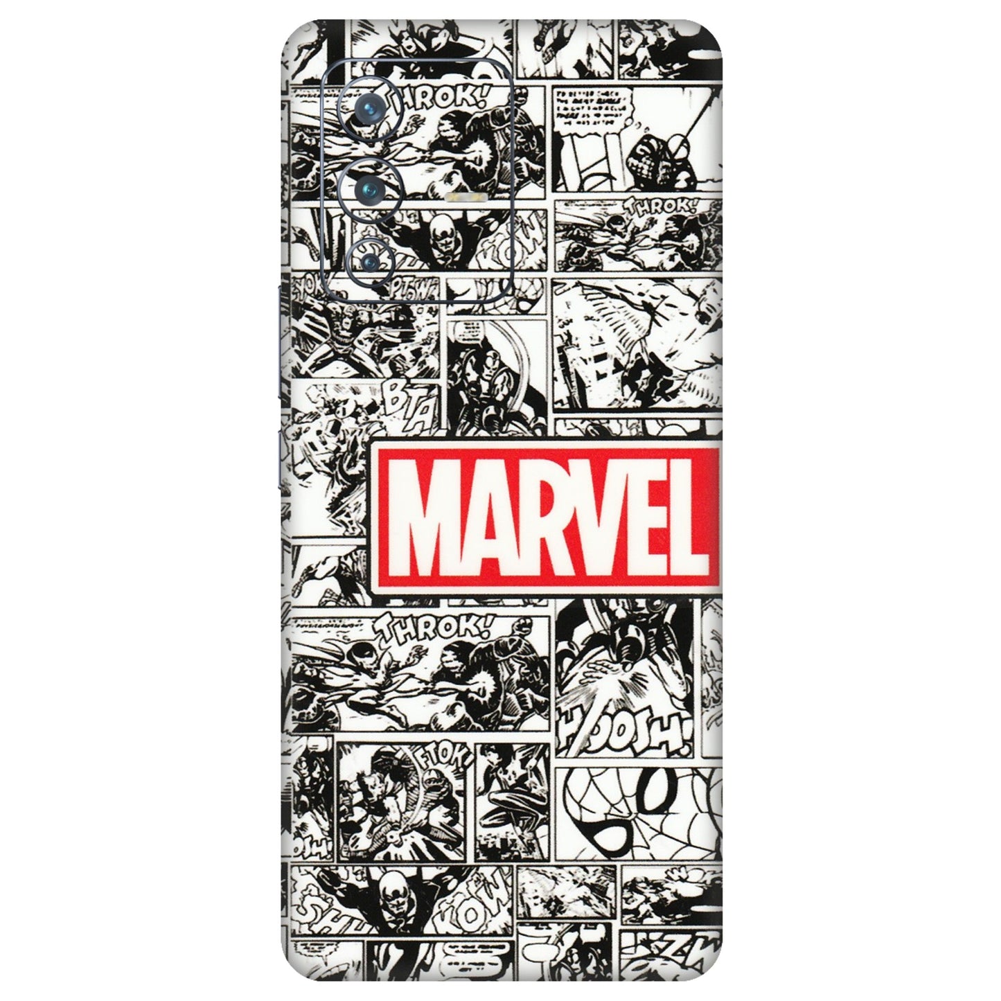 VIVO Z/V/X/T/U/S Series Phone Skins (All Models) - Marvel Comic - 3D Embossed Finish (L-171) Vivo V23 Pro (5G)