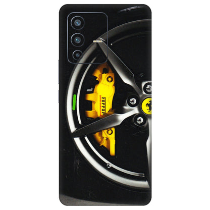 VIVO Z/V/X/T/U/S Series Phone Skins (All Models) - Ferrari Wheel Alloy - 3D Embossed Finish (L-173) Vivo V23 Pro (5G)