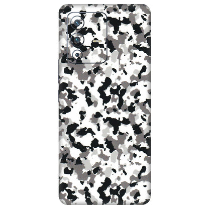 VIVO Z/V/X/T/U/S Series Phone Skins (All Models) - White Black Camouflage - 3D Embossed Finish (L-18) Vivo V23 Pro (5G)