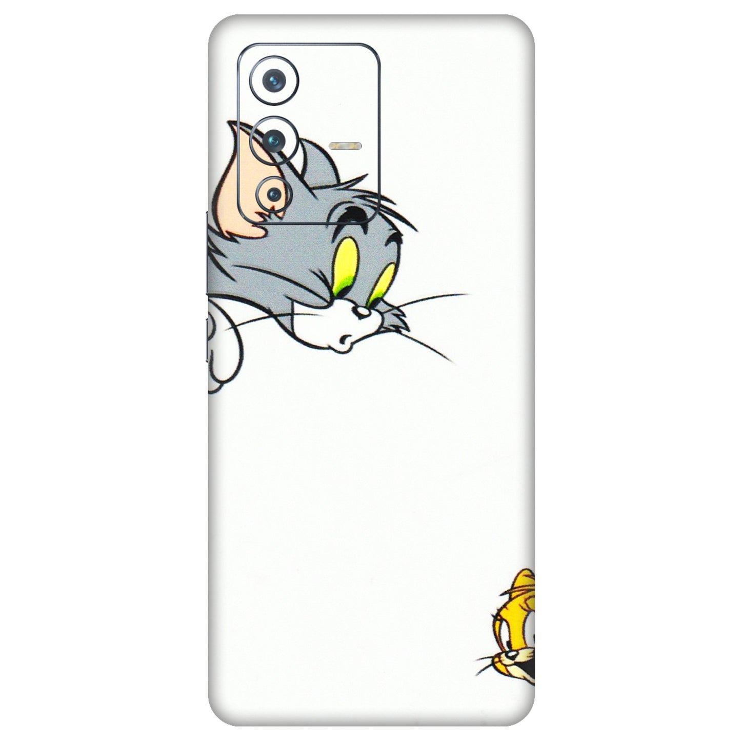 VIVO Z/V/X/T/U/S Series Phone Skins (All Models) - Cute Tom And Jerry - 3D Embossed Finish (L-220) Vivo V23 Pro (5G)