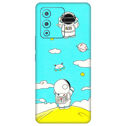 VIVO Z/V/X/T/U/S Series Phone Skins (All Models) - Blue Skies Astro Float - 3D Embossed Finish (L-230) Vivo V23 Pro (5G)