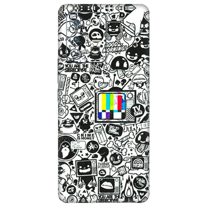 VIVO Z/V/X/T/U/S Series Phone Skins (All Models) - Doodles Positive Art - 3D Embossed Finish (L-263) Vivo V23 Pro (5G)