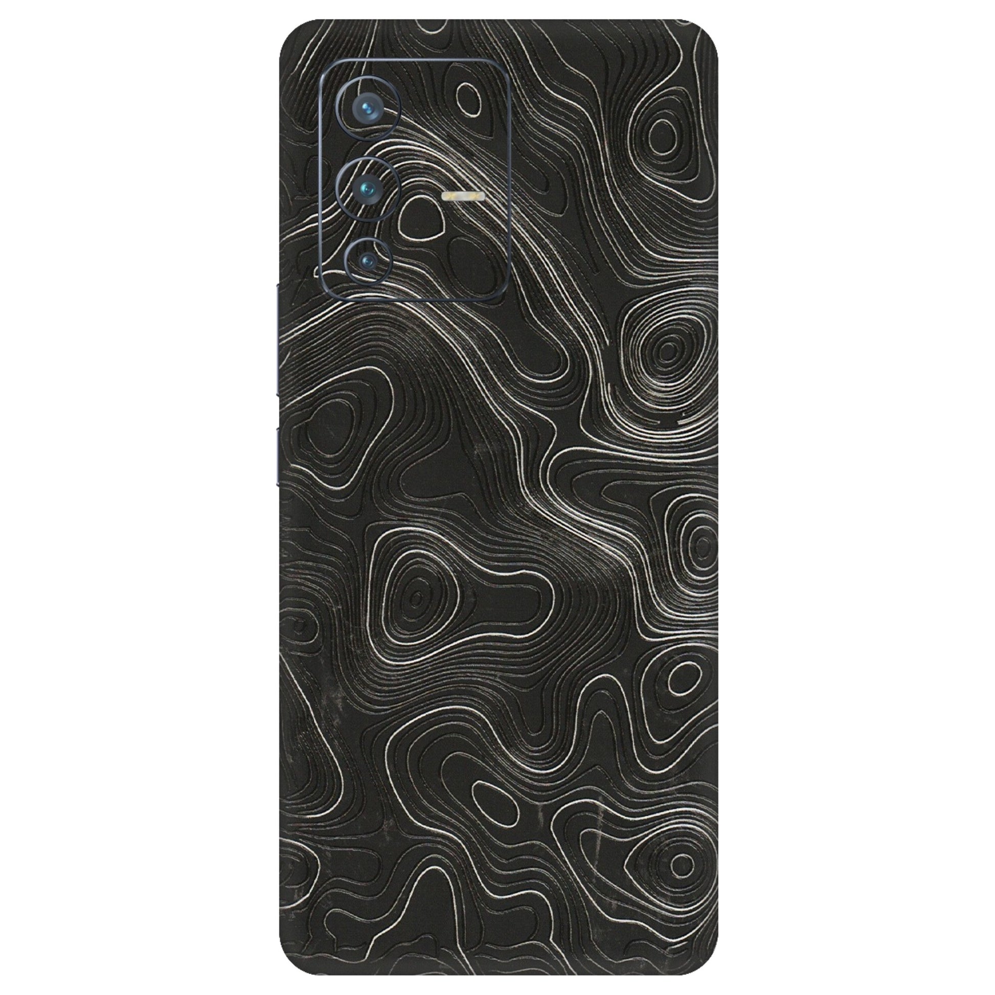 VIVO Z/V/X/T/U/S Series Phone Skins (All Models) - Abstract White Line Map - 3D Embossed Finish (L-269) Vivo V23 Pro (5G)