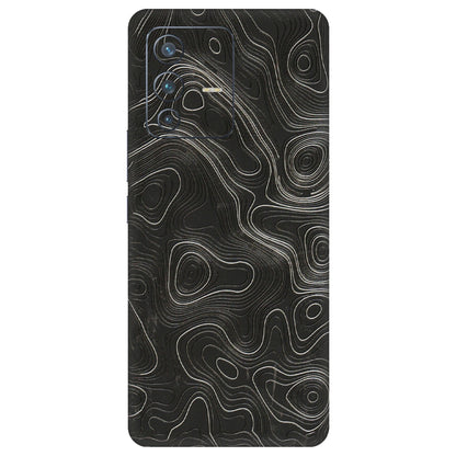 VIVO Z/V/X/T/U/S Series Phone Skins (All Models) - Abstract White Line Map - 3D Embossed Finish (L-269) Vivo V23 Pro (5G)