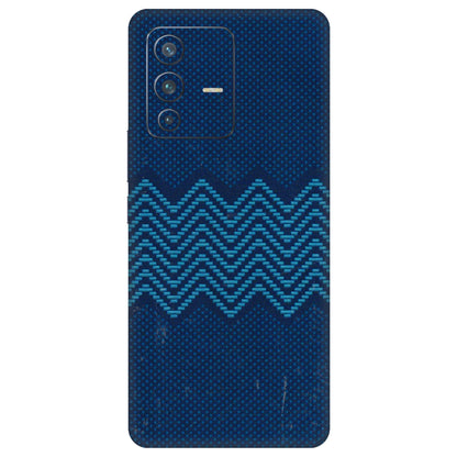 VIVO Z/V/X/T/U/S Series Phone Skins (All Models) - Blue Sober Waves - 3D Embossed Finish (L-306) Vivo V23 Pro (5G)