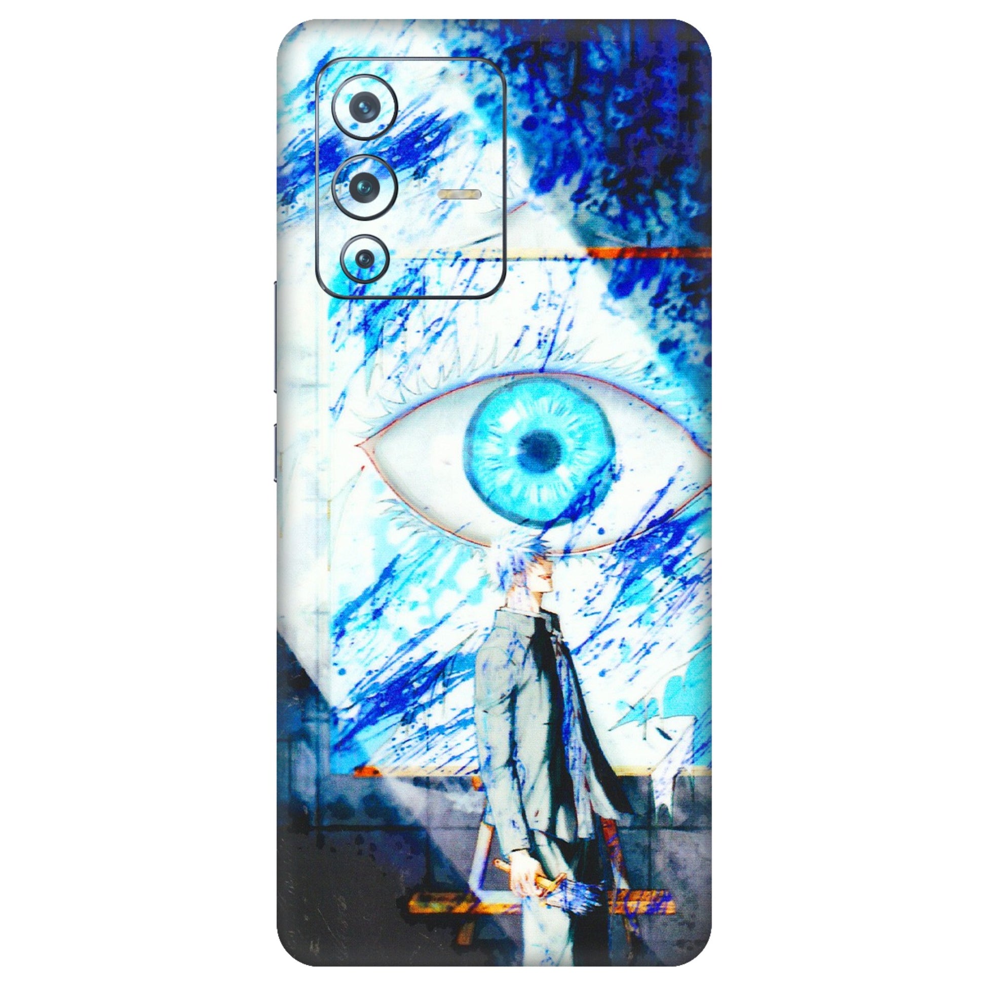 VIVO Z/V/X/T/U/S Series Phone Skins (All Models) - Anime Sea Blue Eye - 3D Embossed Finish (L-318) Vivo V23 Pro (5G)