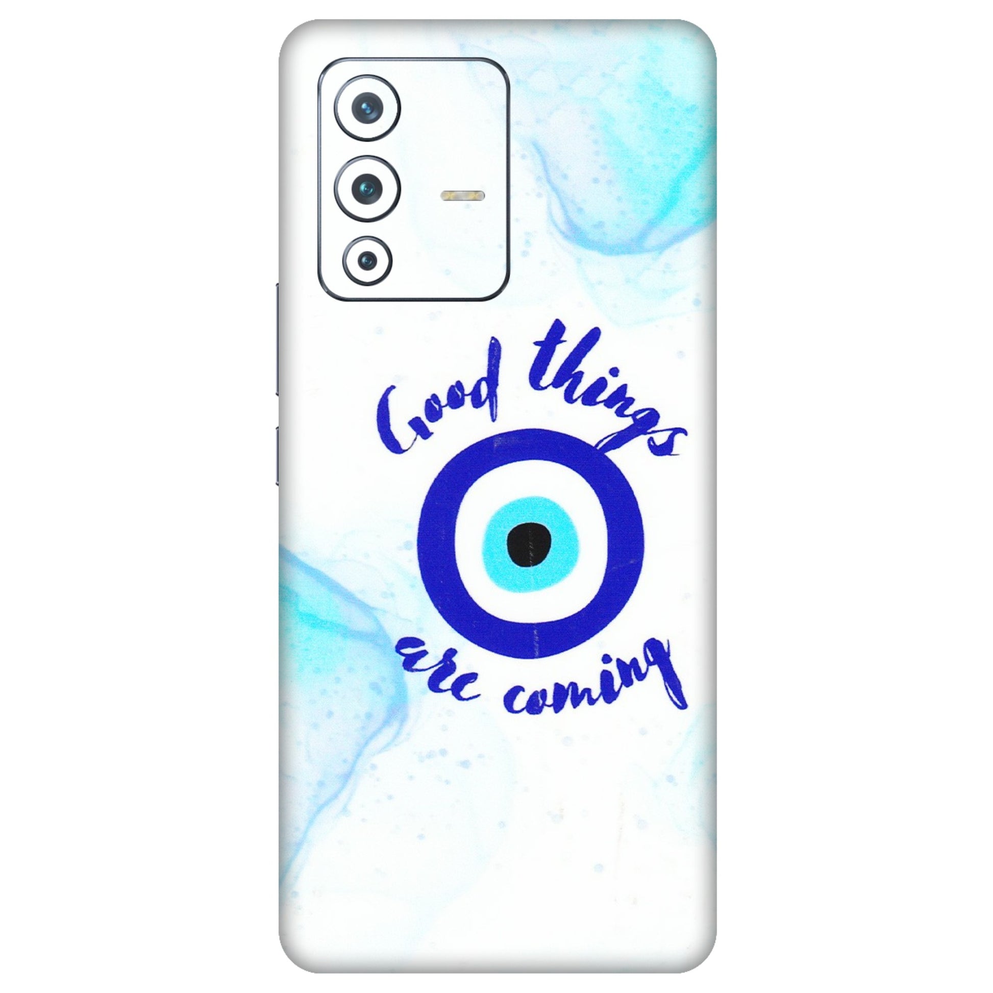 VIVO Z/V/X/T/U/S Series Phone Skins (All Models) - Evil Eye Good Things Are Coming - 3D Embossed Finish (L-322) Vivo V23 Pro (5G)