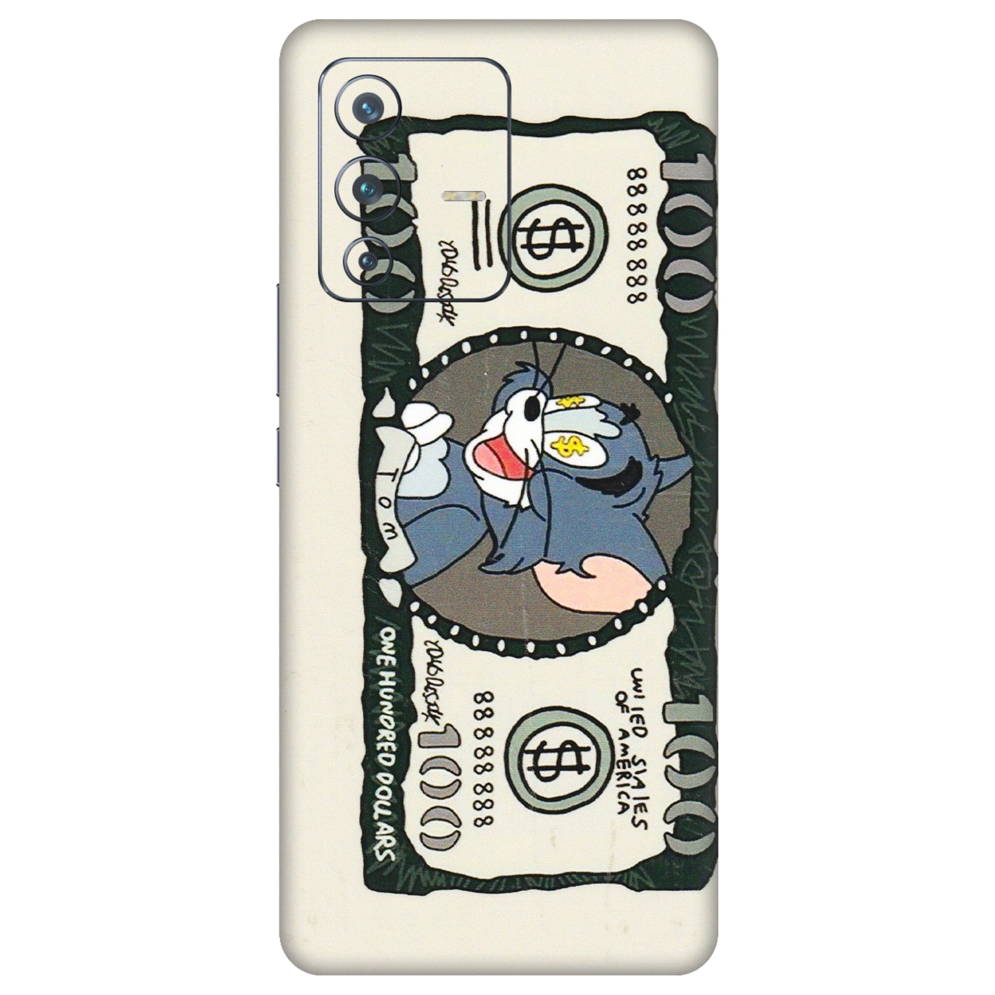 VIVO Z/V/X/T/U/S Series Phone Skins (All Models) - Tom Hundred Dollar - 3D Embossed Finish (L-324) Vivo V23 Pro (5G)