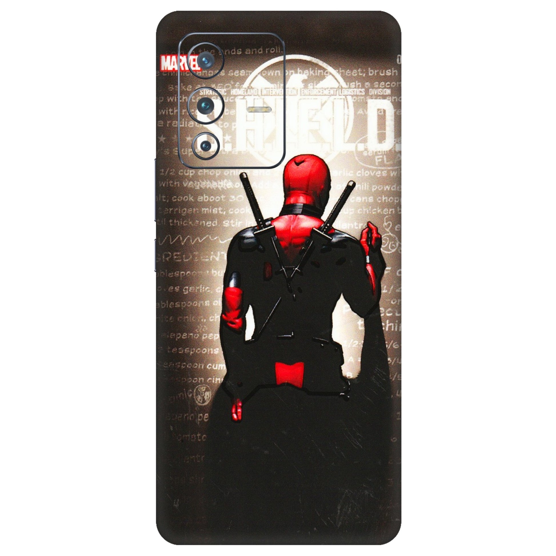 VIVO Z/V/X/T/U/S Series Phone Skins (All Models) - Deadpool - 3D Embossed Finish (L-56) Vivo V23 Pro (5G)