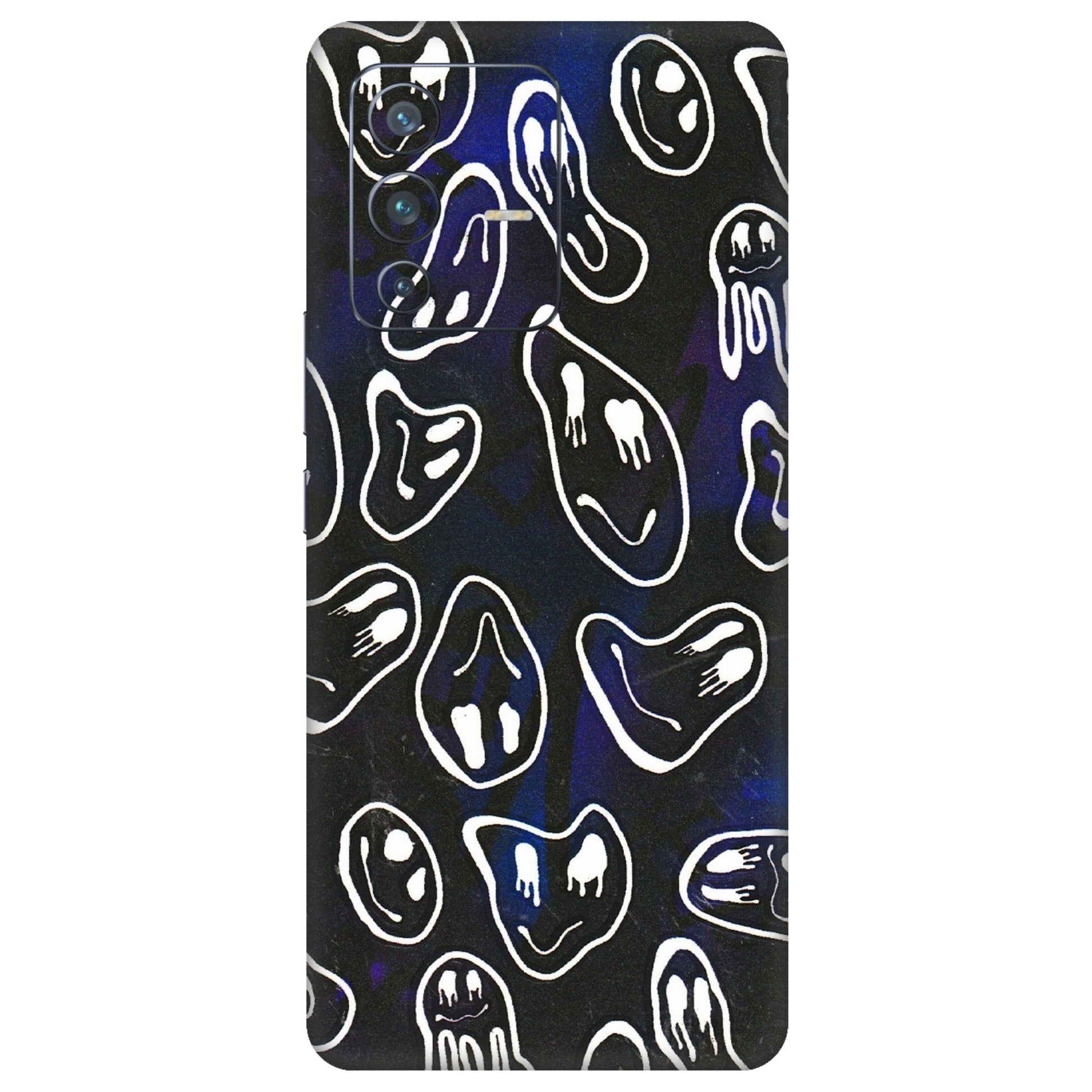 VIVO Z/V/X/T/U/S Series Phone Skins (All Models) - Distorted Smileys - 3D Embossed Finish (L-92) Vivo V23 Pro (5G)