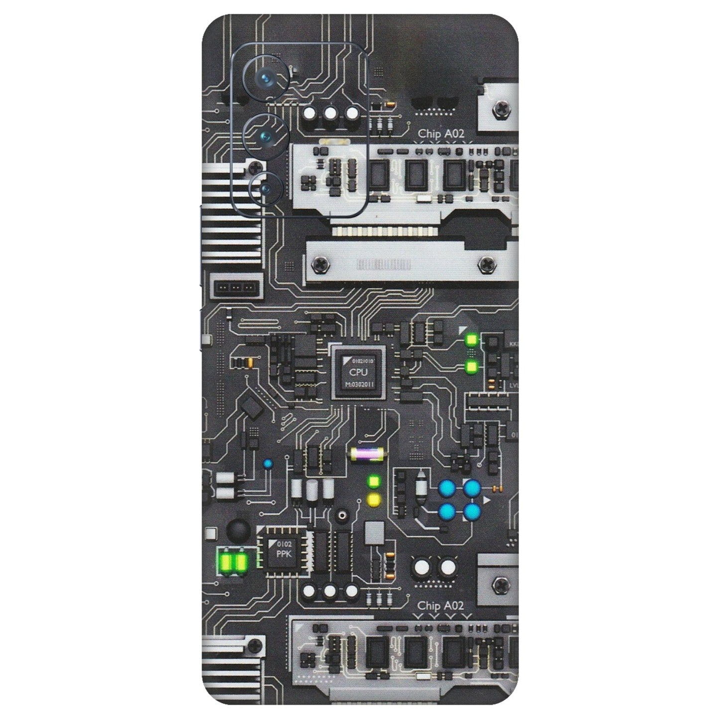 VIVO Z/V/X/T/U/S Series Phone Skins (All Models) - Motherboard Internals - Matte Finish (M-135) Vivo V23 Pro (5G)