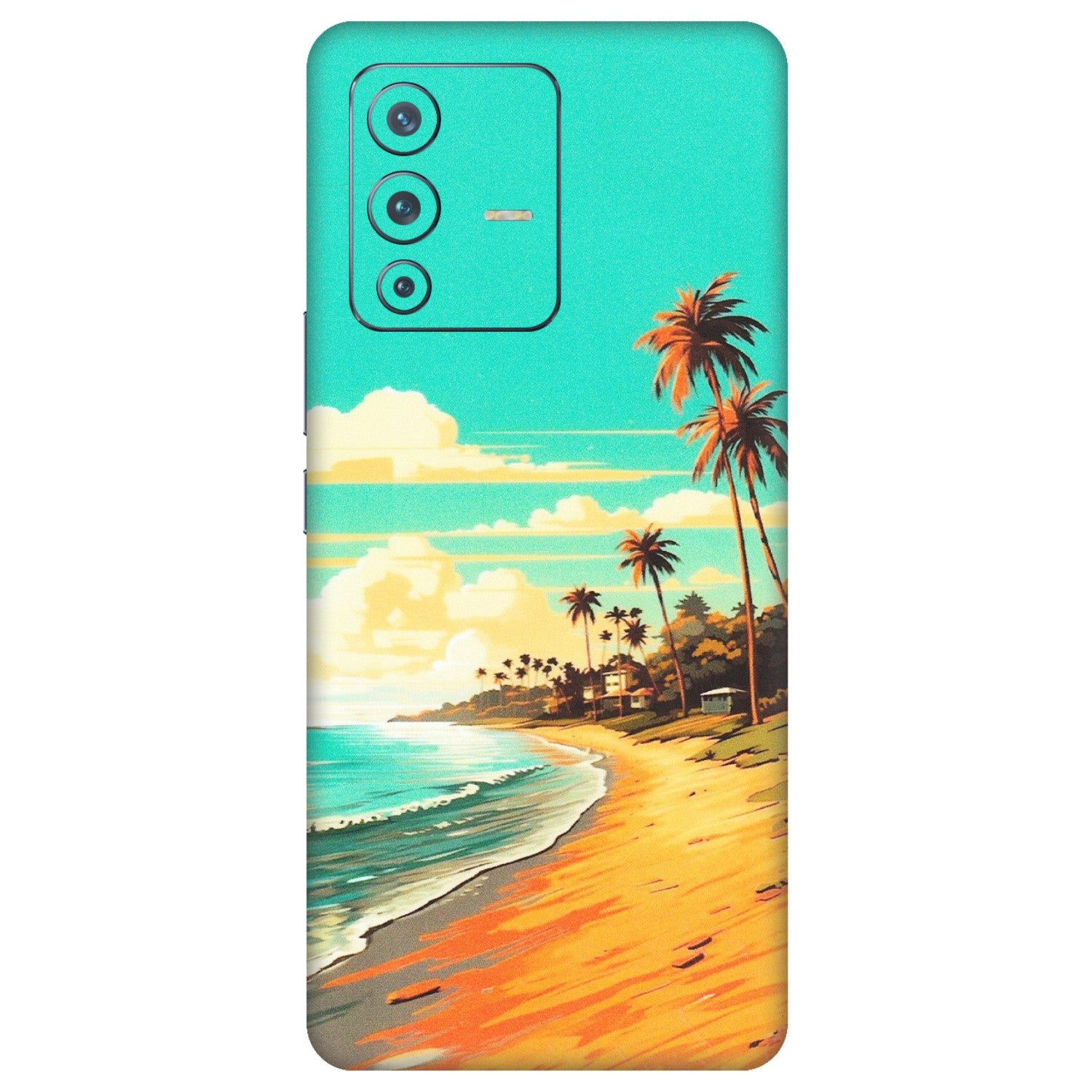 VIVO Z/V/X/T/U/S Series Phone Skins (All Models) - Miami Beach - Matte Finish (M-136) Vivo V23 Pro (5G)