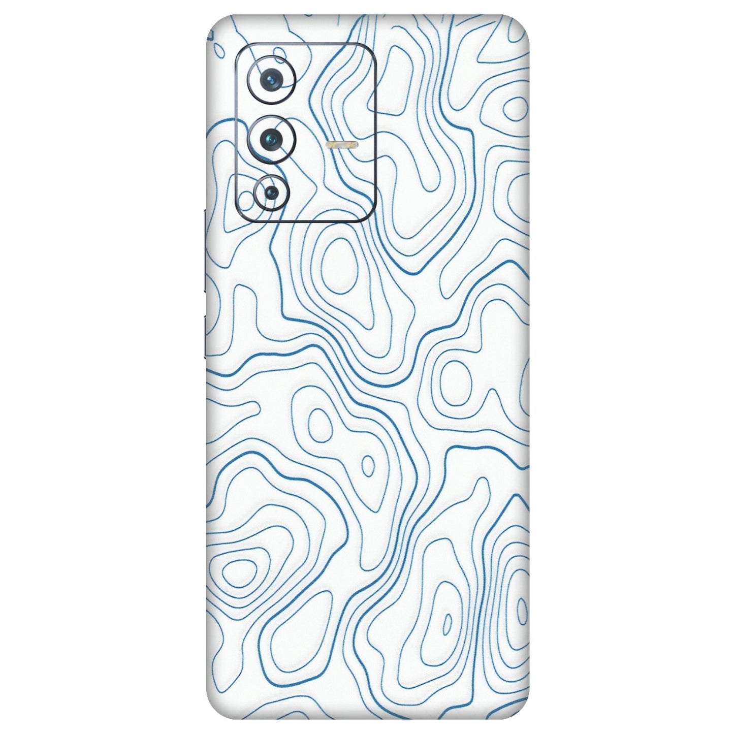 VIVO Z/V/X/T/U/S Series Phone Skins (All Models) - Blue And White Swirls - Matte Finish (M-139) Vivo V23 Pro (5G)