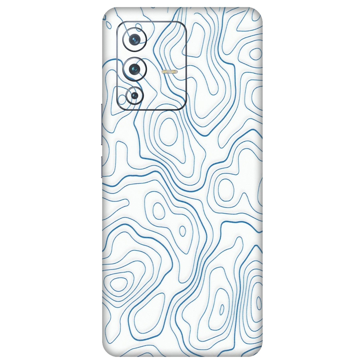 VIVO Z/V/X/T/U/S Series Phone Skins (All Models) - Blue And White Swirls - Matte Finish (M-139) Vivo V23 Pro (5G)