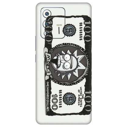 VIVO Z/V/X/T/U/S Series Phone Skins (All Models) - Rick And Morty Hundred Dollar Anime - Matte Finish (M-161) Vivo V23 Pro (5G)