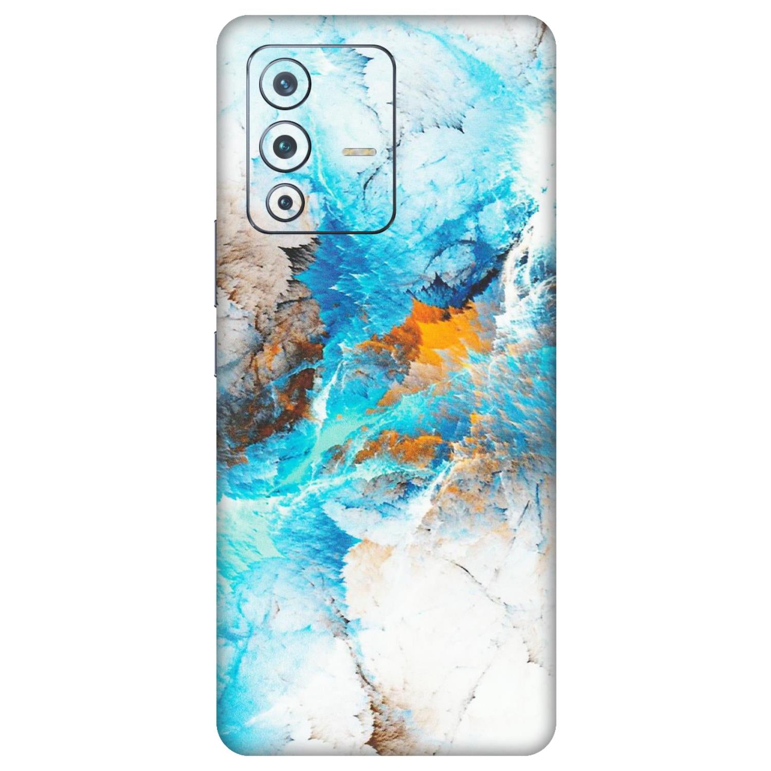 VIVO Z/V/X/T/U/S Series Phone Skins (All Models) - Blue Waves Abstract - Matte Finish (M-19) Vivo V23 Pro (5G)