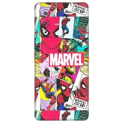 VIVO Z/V/X/T/U/S Series Phone Skins (All Models) - Marvel Comic Spiderman Grafitti - Matte Finish (M-72) Vivo V23 Pro (5G)