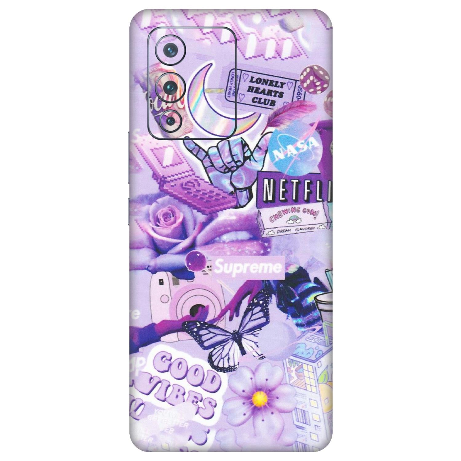 VIVO Z/V/X/T/U/S Series Phone Skins (All Models) - Supreme Purple Magic - Matte Finish (M-88) Vivo V23 Pro (5G)