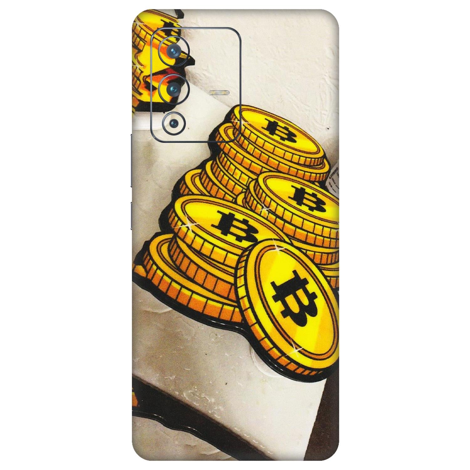 VIVO Z/V/X/T/U/S Series Phone Skins (All Models) - Billionaire Bitcoin Collection - Matte Finish (M-92) Vivo V23 Pro (5G)