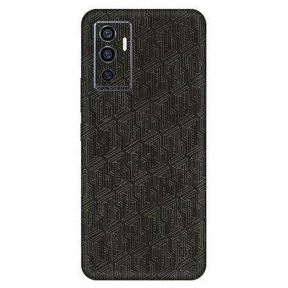 VIVO Z/V/X/T/U/S Series Phone Skins (All Models) - Black Abstract Pattern - 3D Embossed Finish (L-117) Vivo V23e (5G)