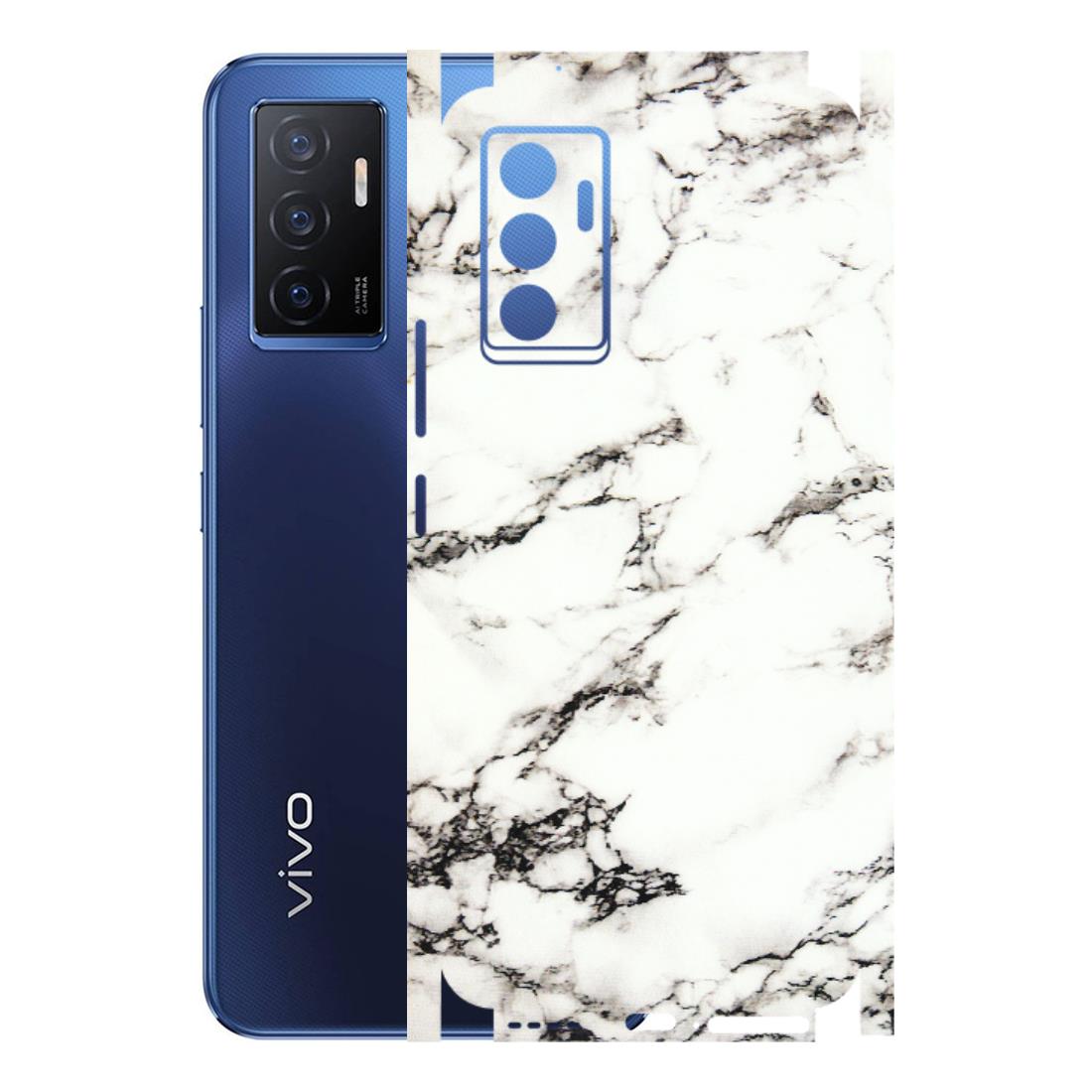 VIVO Z/V/X/T/U/S Series Phone Skins (All Models) - Black and White Marble Texture - 3D Embossed Finish (L-124) Vivo V23e (5G)