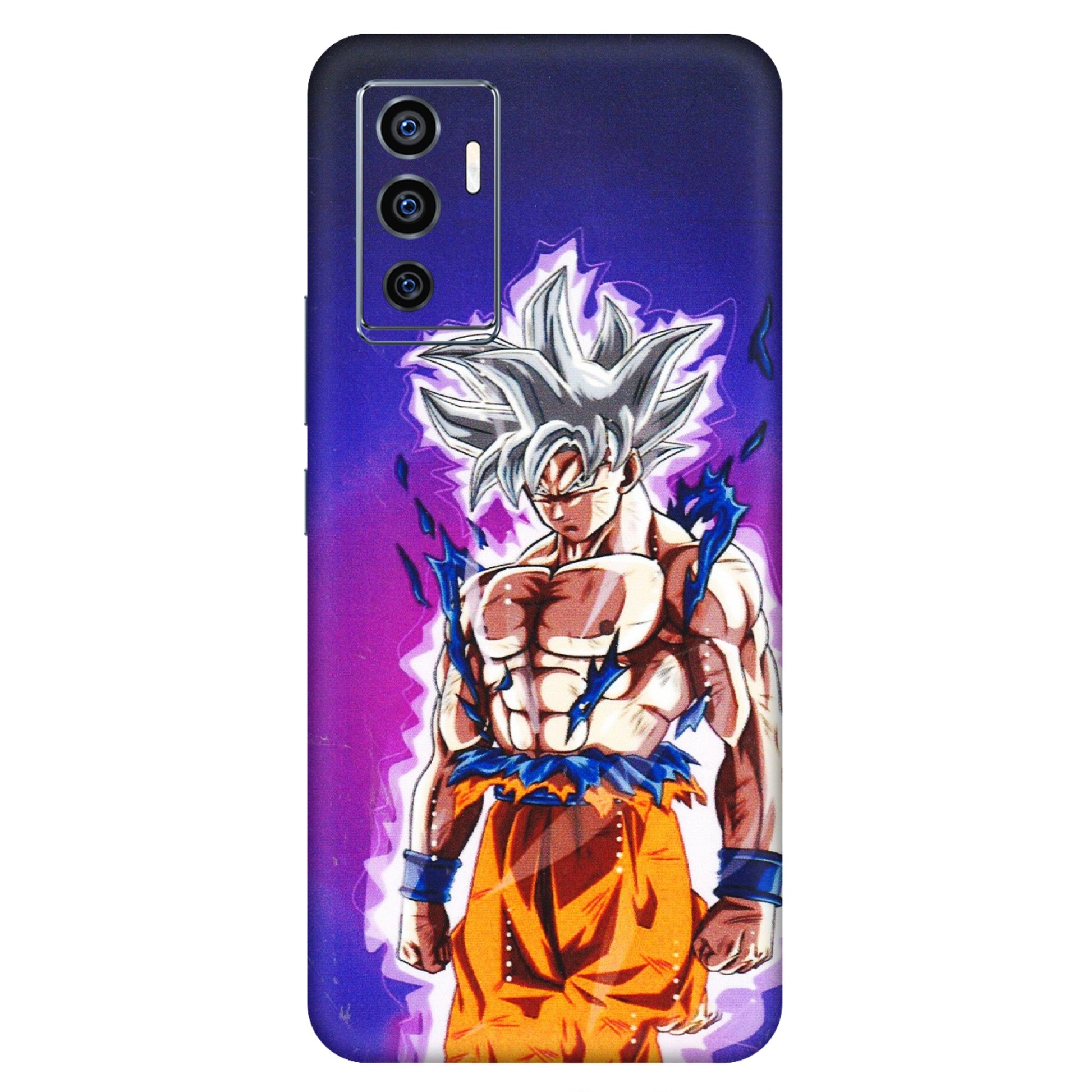 VIVO Z/V/X/T/U/S Series Phone Skins (All Models) - Goku Purple Anime - 3D Embossed Finish (L-147) Vivo V23e (5G)