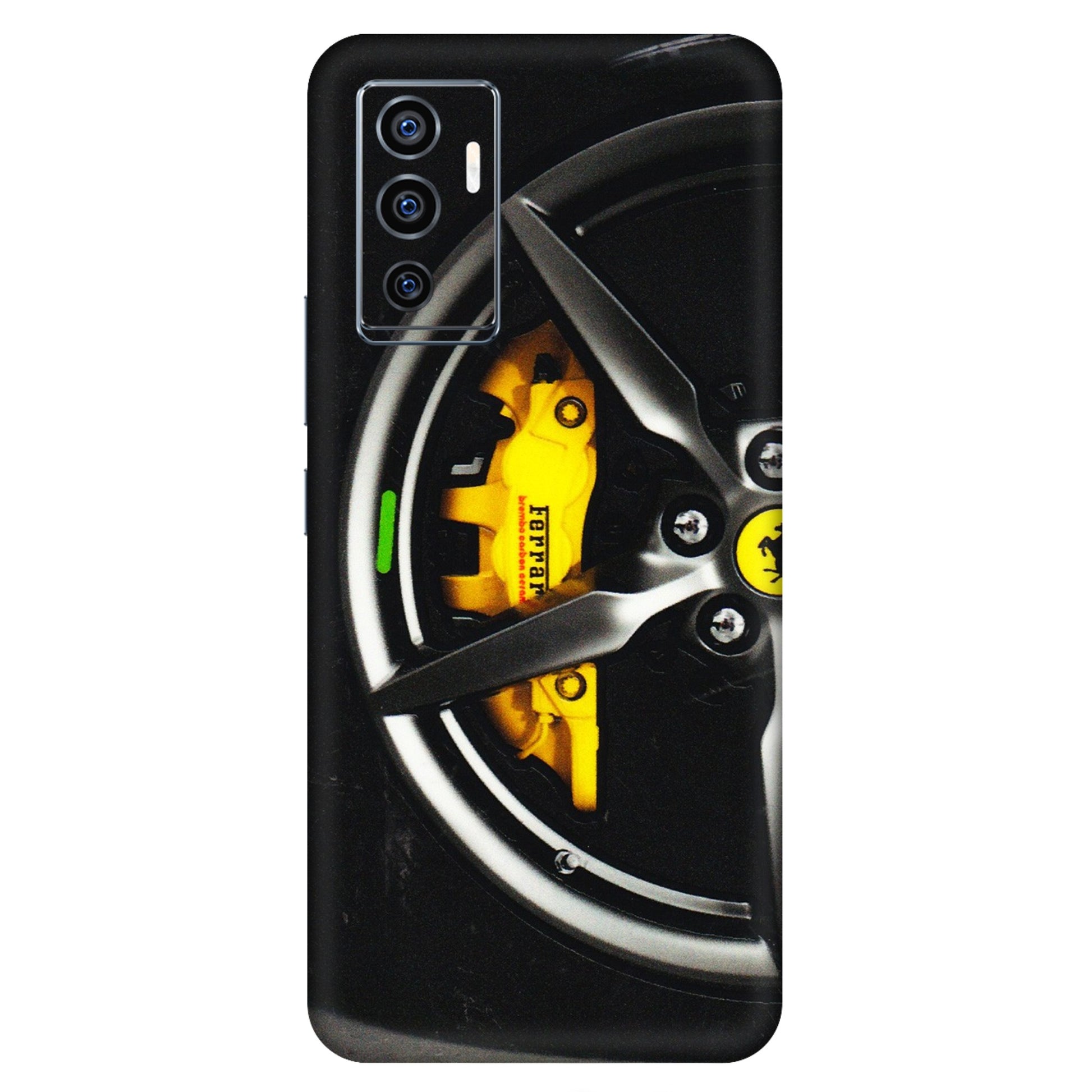 VIVO Z/V/X/T/U/S Series Phone Skins (All Models) - Ferrari Wheel Alloy - 3D Embossed Finish (L-173) Vivo V23e (5G)