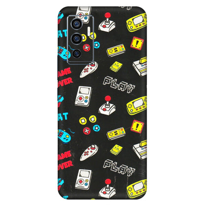 VIVO Z/V/X/T/U/S Series Phone Skins (All Models) - Gaming Doodles - 3D Embossed Finish (L-224) Vivo V23e (5G)