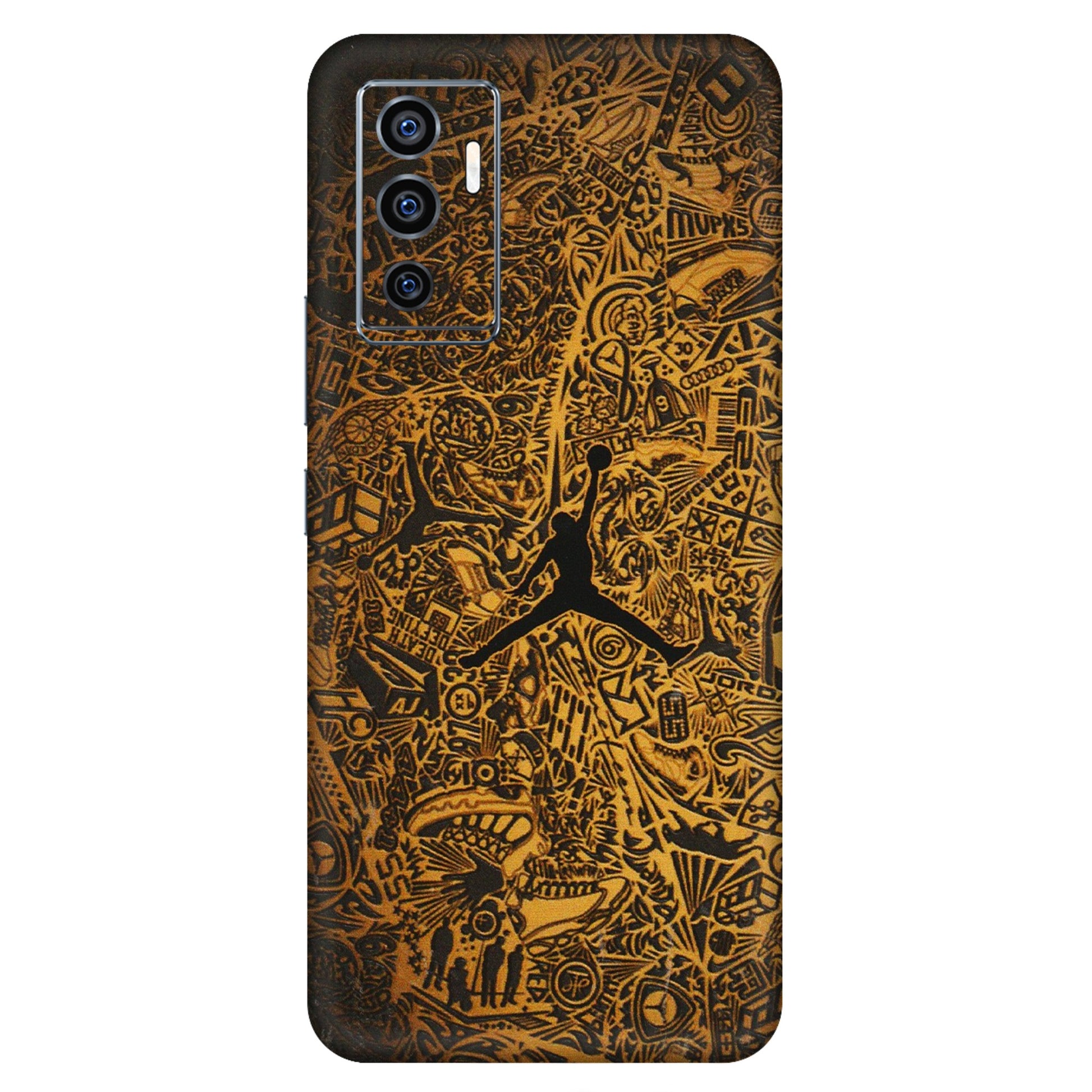 VIVO Z/V/X/T/U/S Series Phone Skins (All Models) - Premium Gold Basketball Player - 3D Embossed Finish (L-236) Vivo V23e (5G)