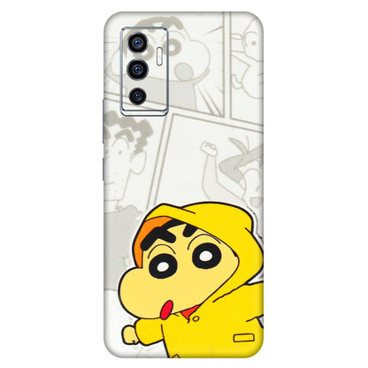 VIVO Z/V/X/T/U/S Series Phone Skins (All Models) - Yellow Shinchan Comic - 3D Embossed Finish (L-246) Vivo V23e (5G)