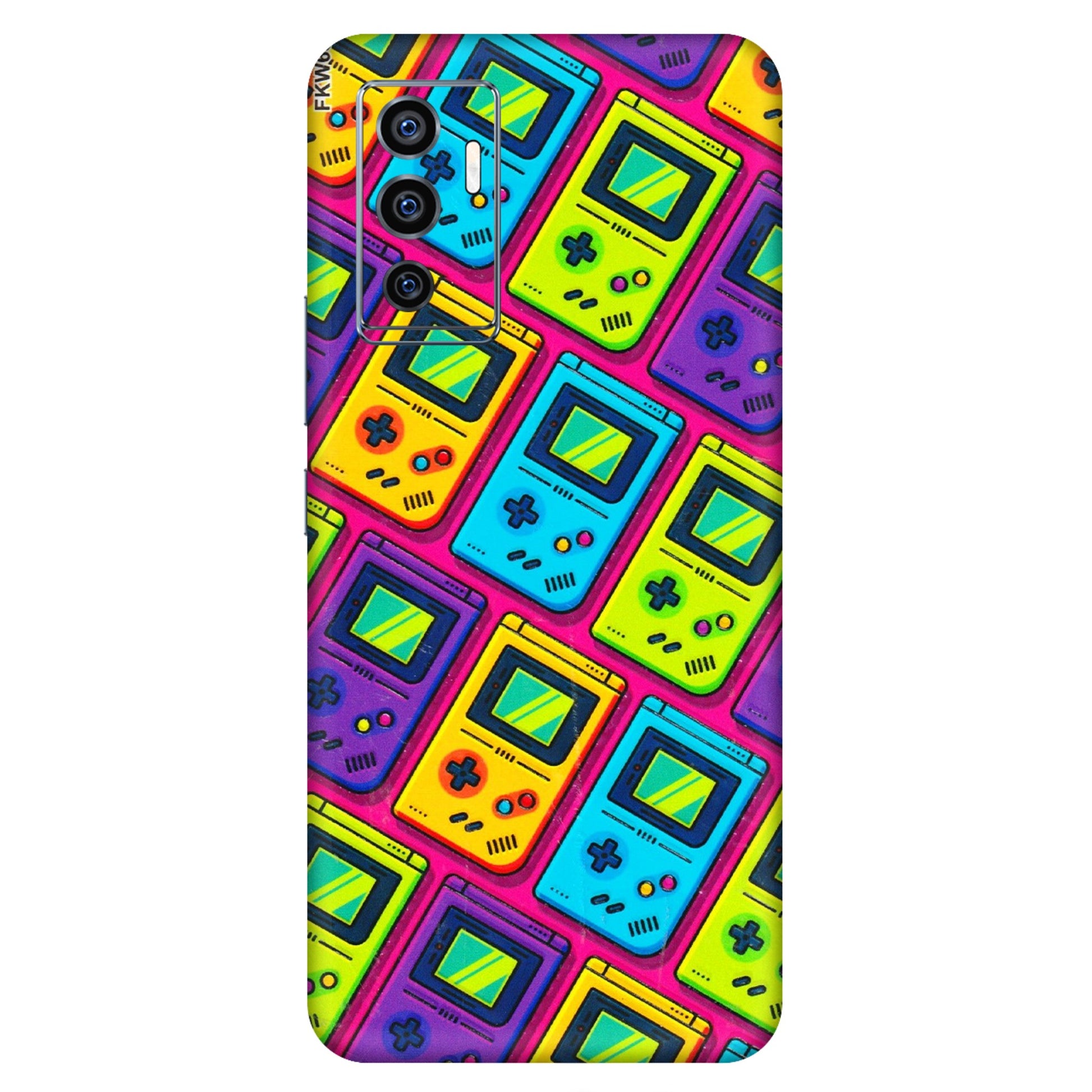 VIVO Z/V/X/T/U/S Series Phone Skins (All Models) - Gameboy Colourful - 3D Embossed Finish (L-266) Vivo V23e (5G)