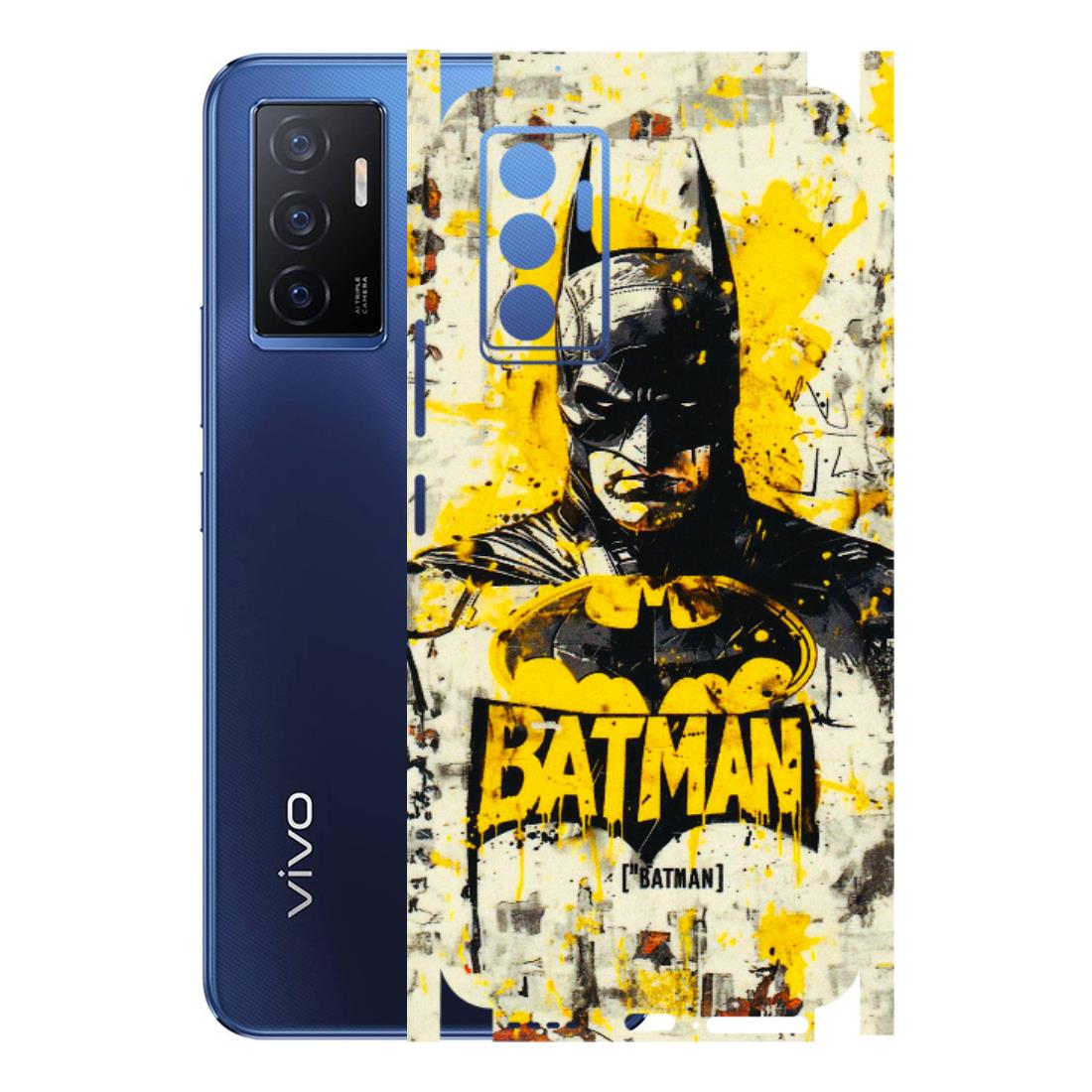 VIVO Z/V/X/T/U/S Series Phone Skins (All Models) - Batman Yellow BT - 3D Embossed Finish (L-304) Vivo V23e (5G)