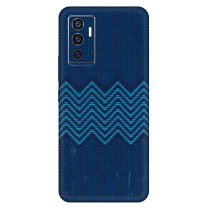VIVO Z/V/X/T/U/S Series Phone Skins (All Models) - Blue Sober Waves - 3D Embossed Finish (L-306) Vivo V23e (5G)