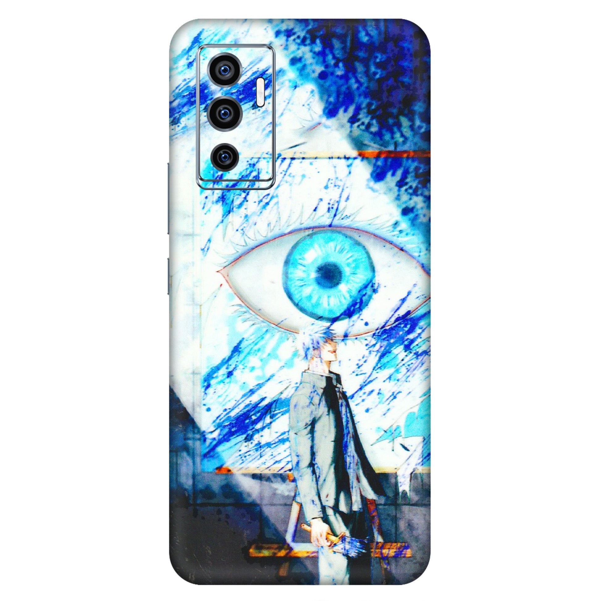 VIVO Z/V/X/T/U/S Series Phone Skins (All Models) - Anime Sea Blue Eye - 3D Embossed Finish (L-318) Vivo V23e (5G)