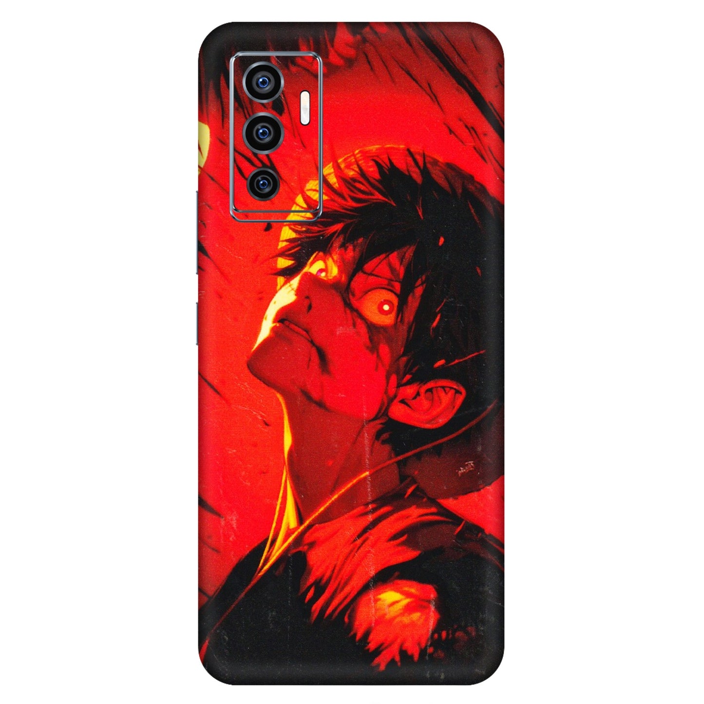 VIVO Z/V/X/T/U/S Series Phone Skins (All Models) - D.Luffy Power Up One Piece Anime - 3D Embossed Finish (L-326) Vivo V23e (5G)