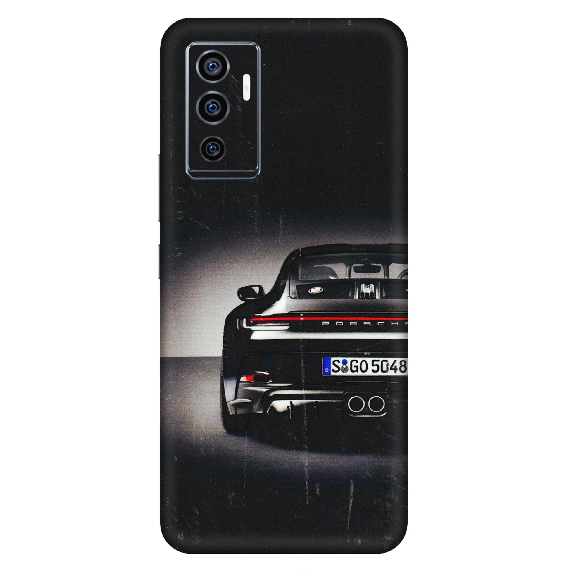 VIVO Z/V/X/T/U/S Series Phone Skins (All Models) - New Black Porsche GT3 - 3D Embossed Finish (L-327) Vivo V23e (5G)