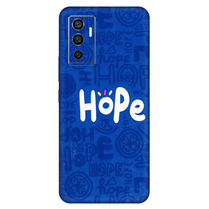 VIVO Z/V/X/T/U/S Series Phone Skins (All Models) - Hope Doodles Blue - 3D Embossed Finish (L-43) Vivo V23e (5G)