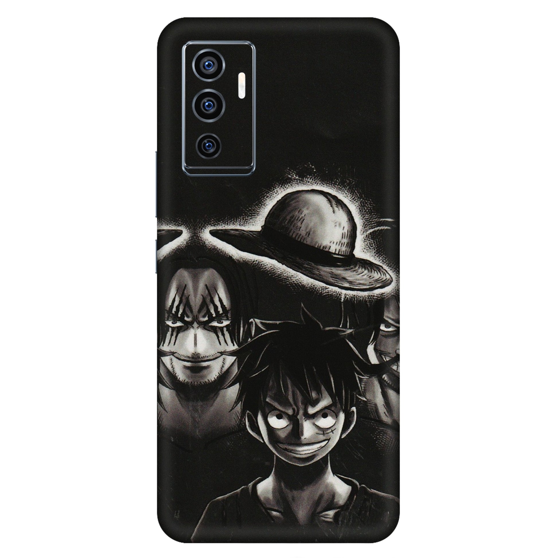 VIVO Z/V/X/T/U/S Series Phone Skins (All Models) - Black Luffy Hat - 3D Embossed Finish (L-57) Vivo V23e (5G)
