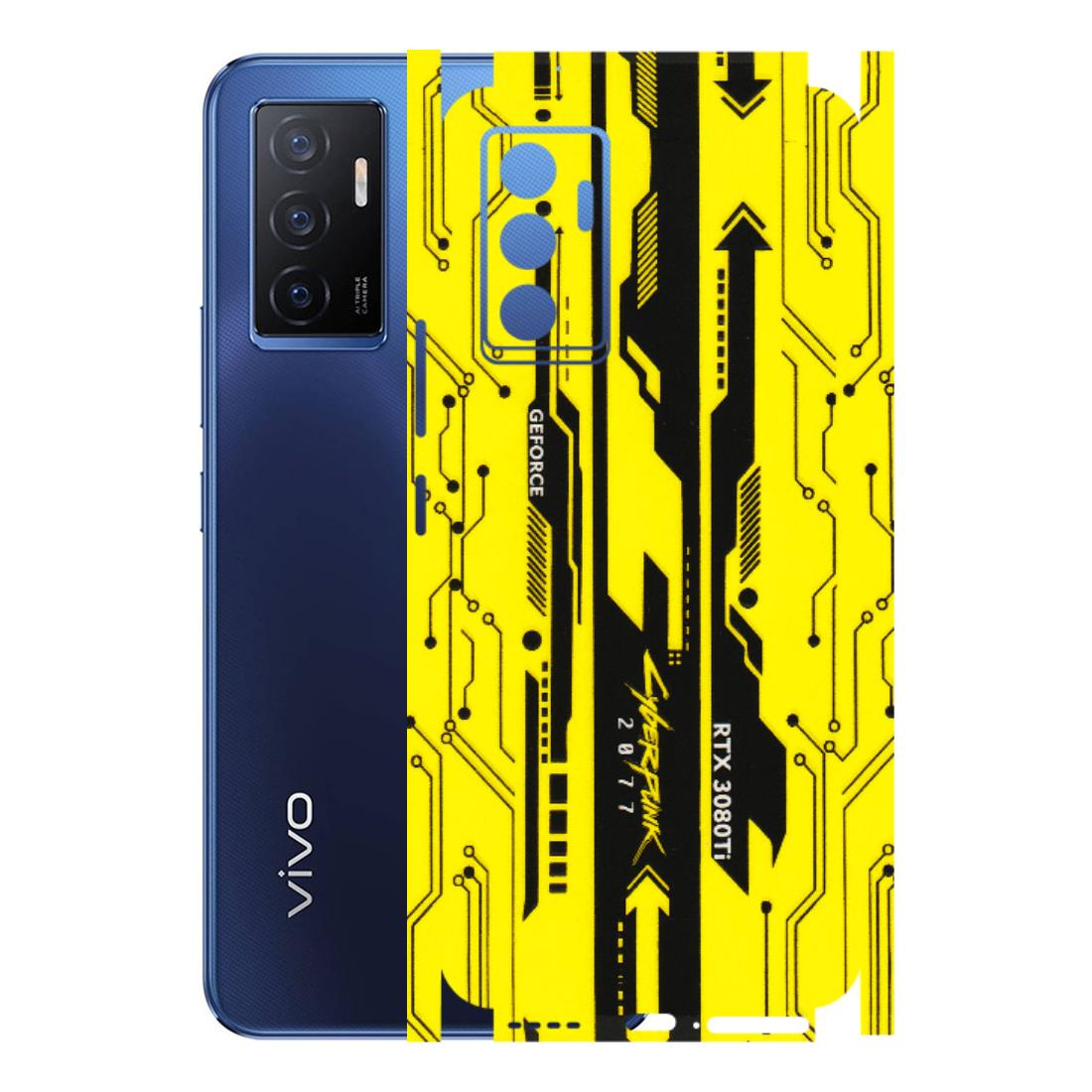 VIVO Z/V/X/T/U/S Series Phone Skins (All Models) - Yellow Cyberpunk - 3D Embossed Finish (L-93) Vivo V23e (5G)