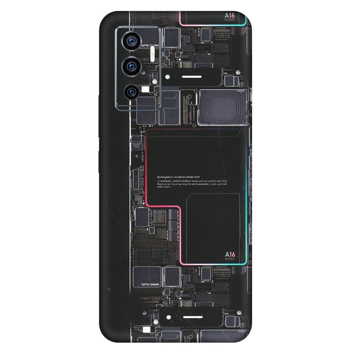 VIVO Z/V/X/T/U/S Series Phone Skins (All Models) - Motherboard Circuit Layout - Matte Finish (M-117) Vivo V23e (5G)