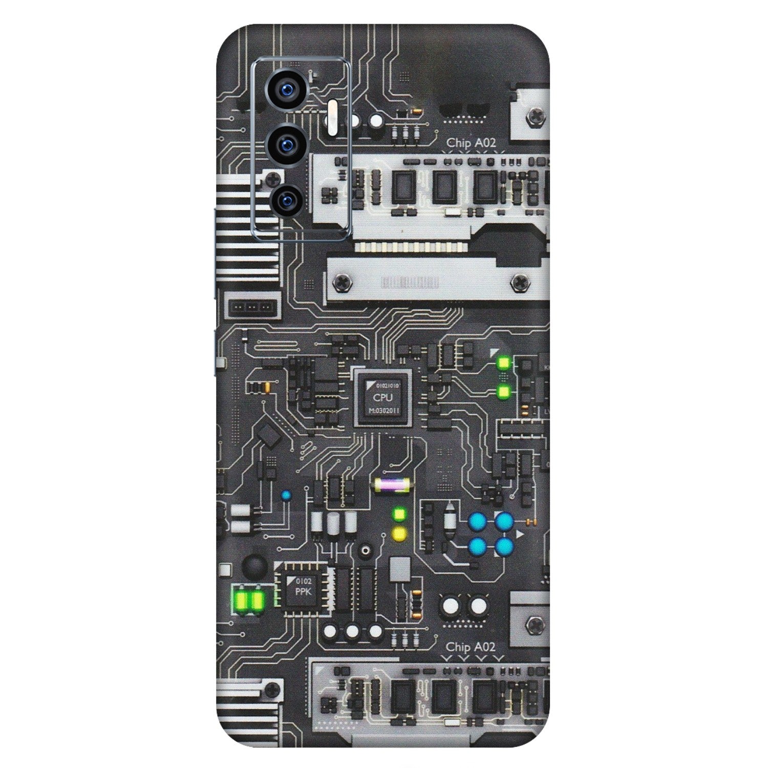 VIVO Z/V/X/T/U/S Series Phone Skins (All Models) - Motherboard Internals - Matte Finish (M-135) Vivo V23e (5G)