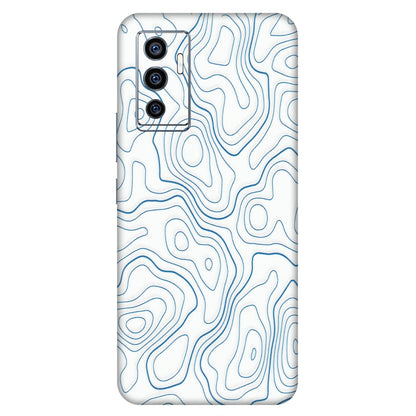 VIVO Z/V/X/T/U/S Series Phone Skins (All Models) - Blue And White Swirls - Matte Finish (M-139) Vivo V23e (5G)