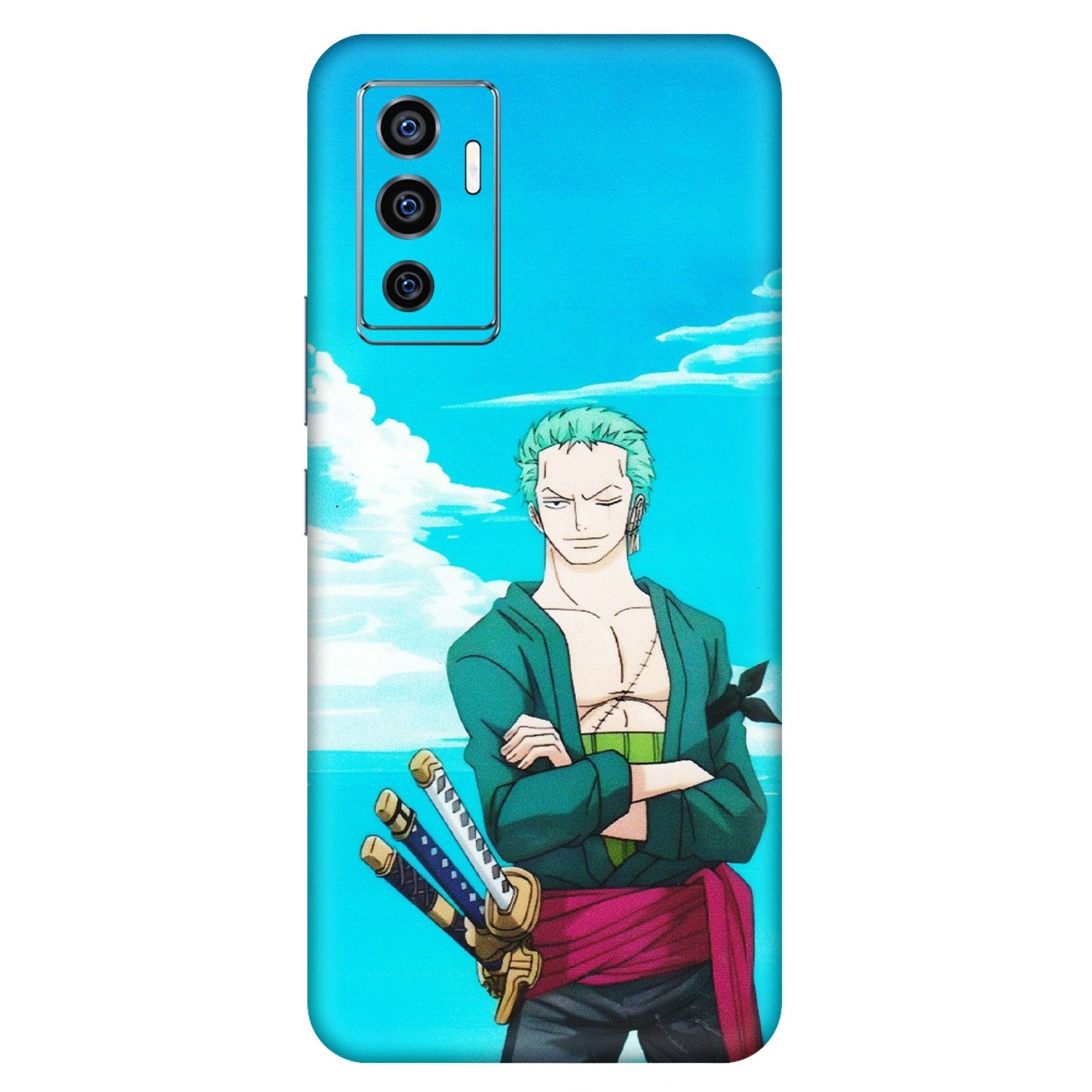 VIVO Z/V/X/T/U/S Series Phone Skins (All Models) - Cool Swordman Zoro Anime - Matte Finish (M-143) Vivo V23e (5G)