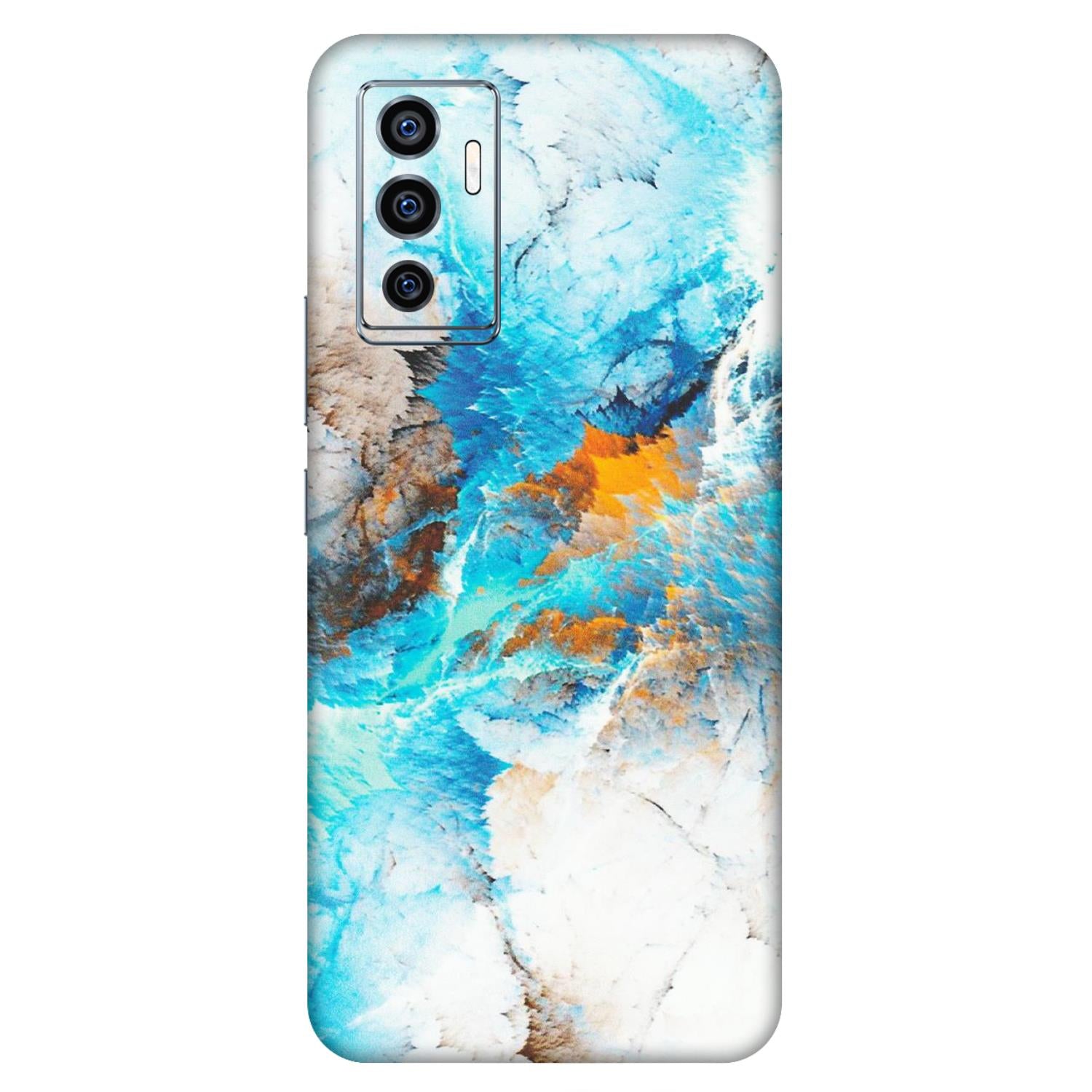 VIVO Z/V/X/T/U/S Series Phone Skins (All Models) - Blue Waves Abstract - Matte Finish (M-19) Vivo V23e (5G)